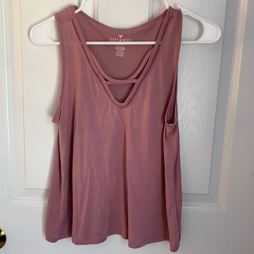 American Eagle soft and sexy sueded tank top - size S